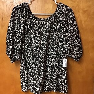 OLD NAVY NWT sz xl black and white
